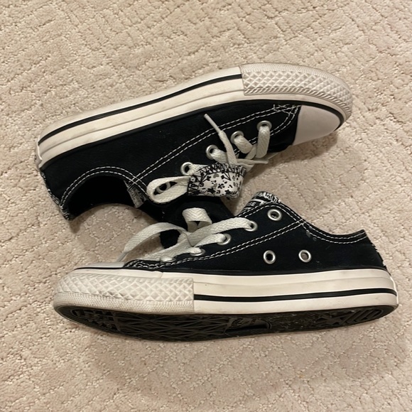 Converse Kids Chuck Taylor All Star Double Tongue Ox Big Girl's Shoes sz 13 - Picture 11 of 14